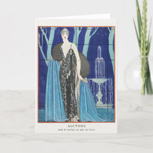 George Barbier, Art Deco Thank You Card