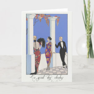 George Barbier, Art Deco Thank You Card