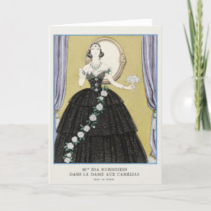 George Barbier, Art Deco Thank You Card