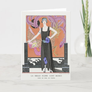 George Barbier, Art Deco Thank You Card
