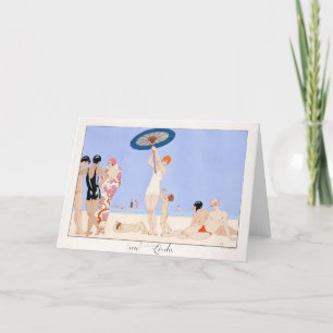 George Barbier, Art Deco Thank You Card