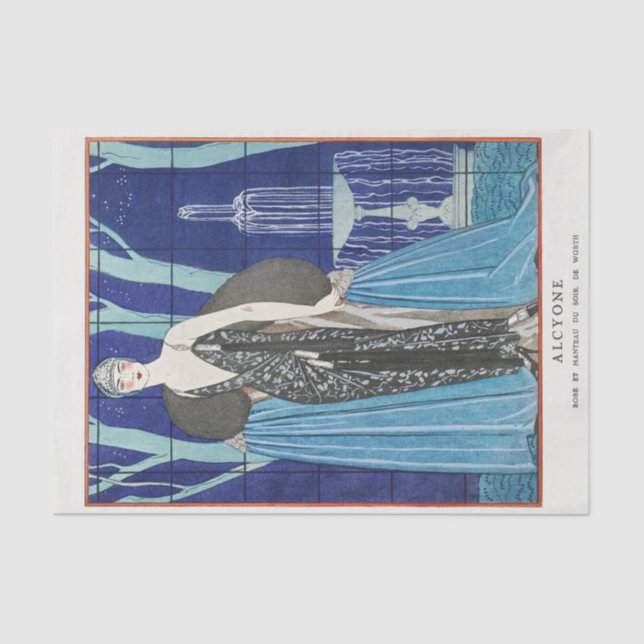 George Barbier, Art Deco Tissue Paper (Front)