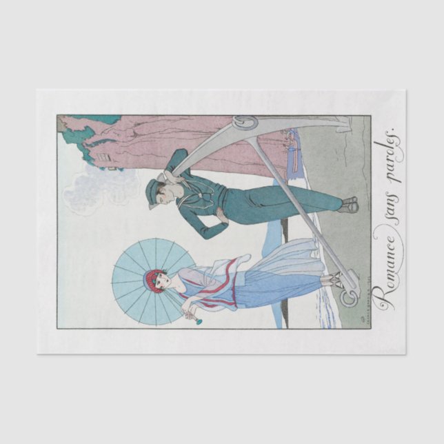 George Barbier, Art Deco Tissue Paper (Front)