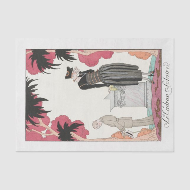 George Barbier, Art Deco Tissue Paper (Front)