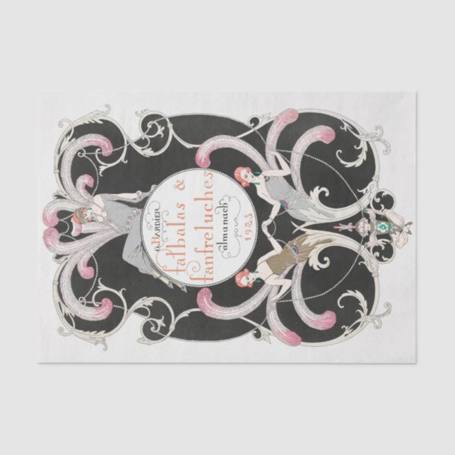 George Barbier, Art Deco Tissue Paper (Front)