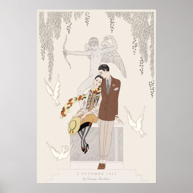 George Barbier Autumn 1925 Lovers CC1225 Poster
