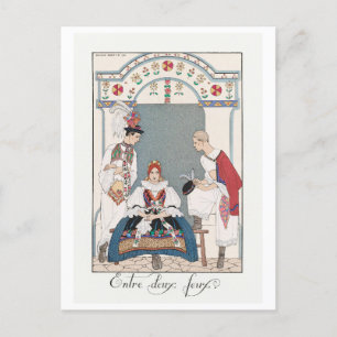 George Barbier Vintage Fashion Postcard
