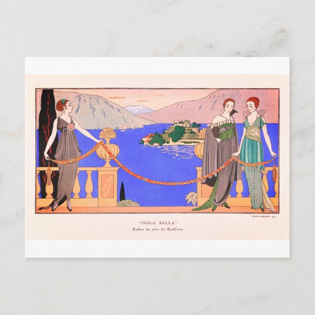 George Barbier Vintage Postcard (Front)