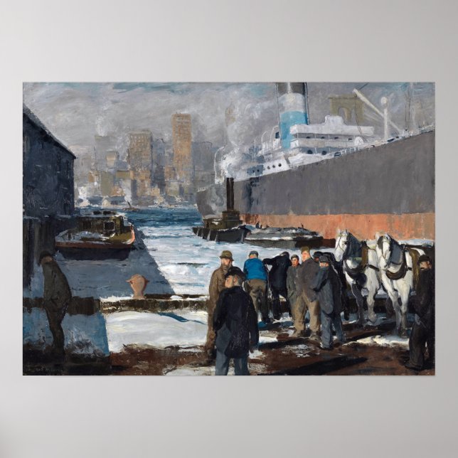 George Bellows Men of the Docks Poster (Front)