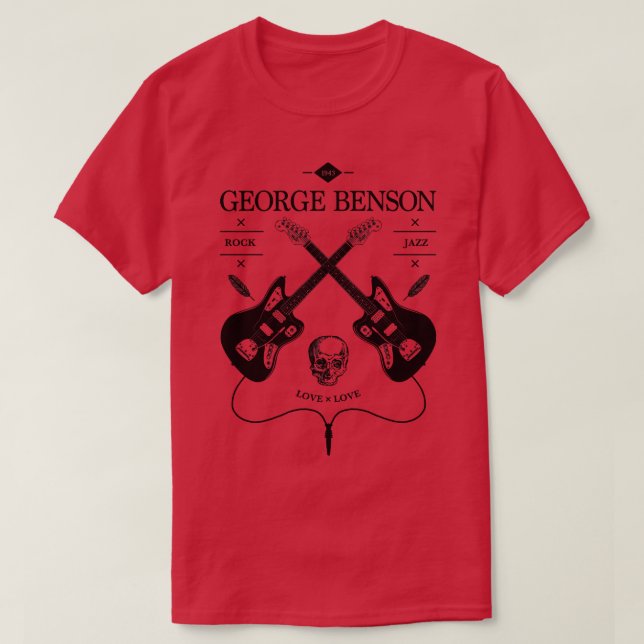 George Benson Guitar Vintage Logo T-Shirt (Design Front)