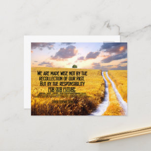 George Bernard Shaw Inspirational Quote "Wise" Postcard