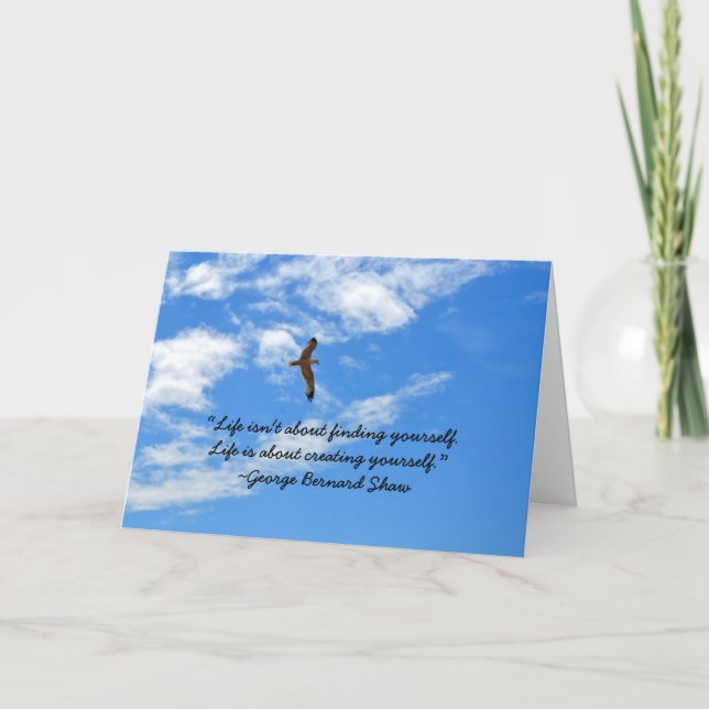 George Bernard Shaw MFA Congratulations Card (Front)