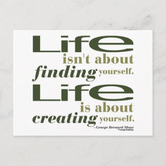 George Bernard Shaw Quote Postcard