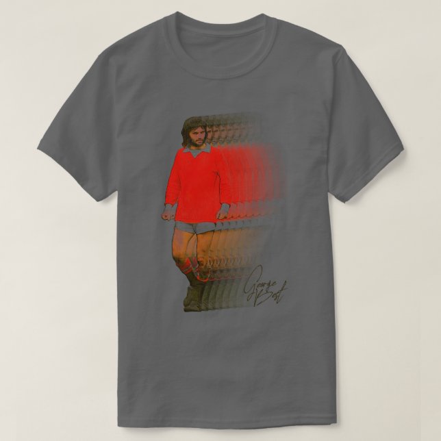 George Best Retro Fade T-Shirt (Design Front)