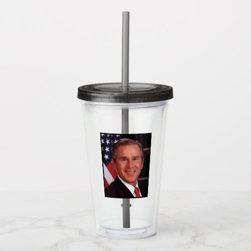 George Bush 43rd US American President  Acrylic Tumbler