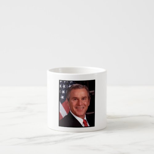 George Bush 43rd US American President  Espresso Cup