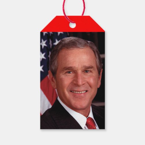 George Bush 43rd US American President  Gift Tags