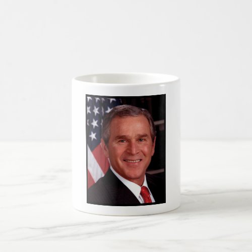 George Bush 43rd US American President  Magic Mug