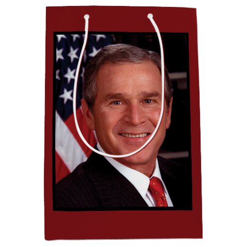 George Bush 43rd US American President  Medium Gift Bag