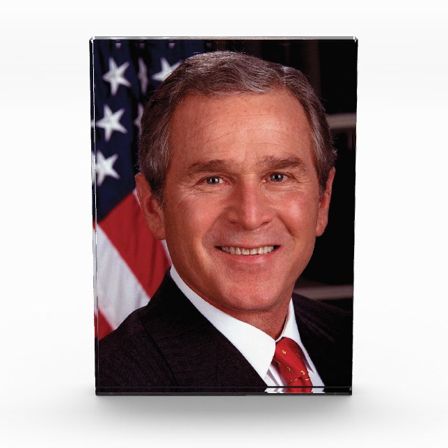 George Bush 43rd US American President Photo Acrylic Award (Front)