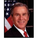 George Bush 43rd US American President Photo Cutout<br><div class="desc">Portrait photo of President George Walker Bush. George W. Bush, America’s 43rd President (2001-2009), was transformed into a wartime President in the aftermath of the airborne terrorist attacks on September 11, 2001, facing the “greatest challenge of any President since Abraham Lincoln.” --- The airborne terrorist attacks on the World Trade...</div>