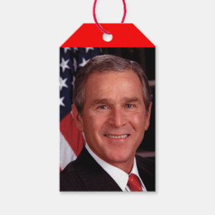 George Bush 43rd US American President Photo Gift Tags