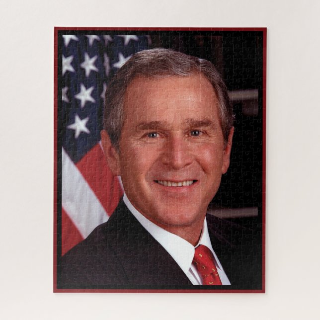 George Bush 43rd US American President Photo Jigsaw Puzzle (Vertical)