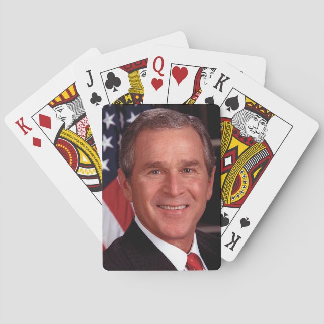 George Bush 43rd US American President Photo Poker Cards (Back)