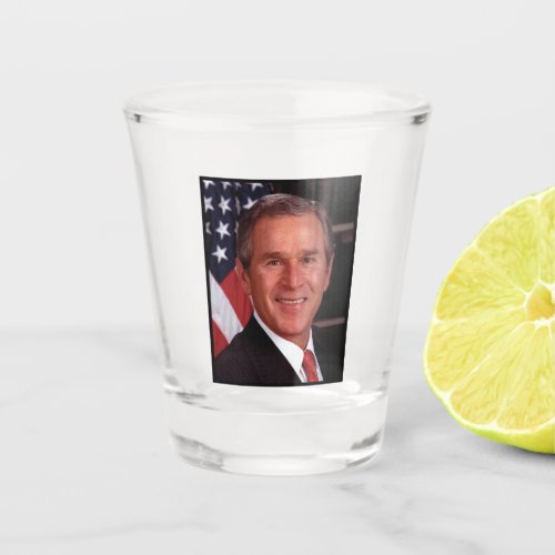 George Bush 43rd US American President  Shot Glass