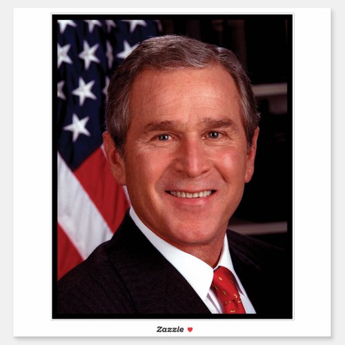 George Bush 43rd US American President  Sticker