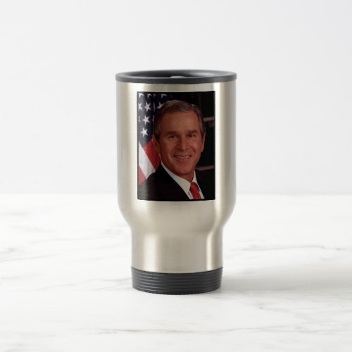 George Bush 43rd US American President  Travel Mug