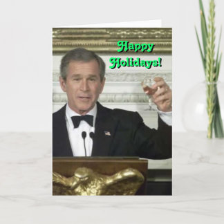 George Bush Happy Holidays Card