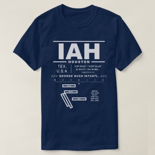 George Bush Intercontinental Airport IAH T_Shirt