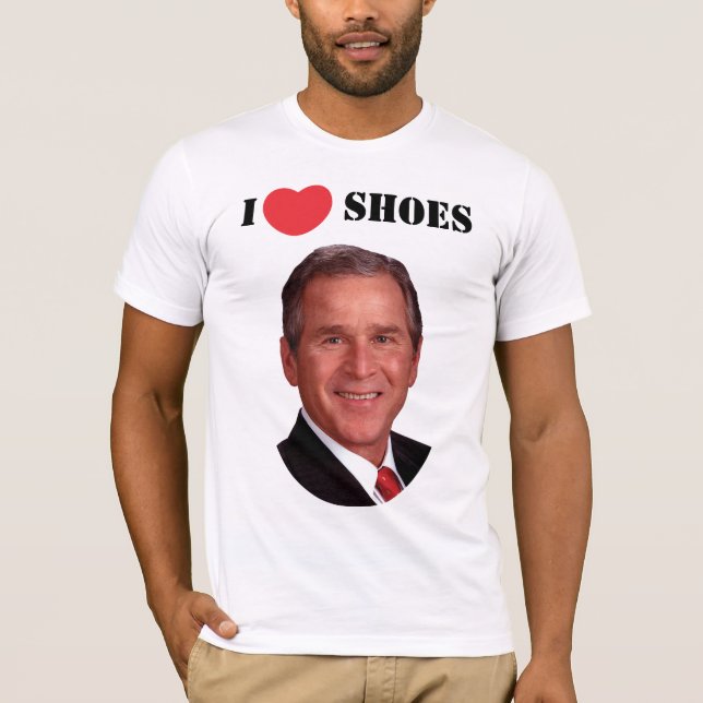 George Bush loves shoes T-Shirt (Front)