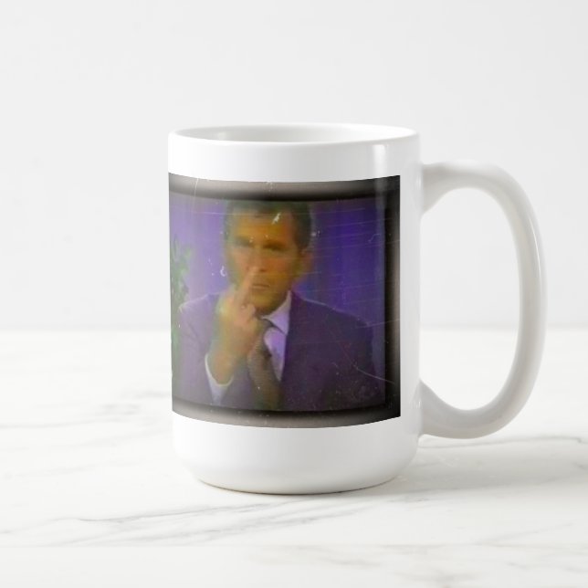 George Bush Middle Finger Coffee Mug (Right)