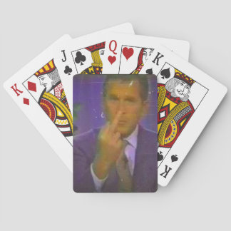 George Bush Middle Finger Poker Cards