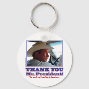 George Bush/Thank you! Keychain