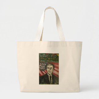george bush wanted large tote bag
