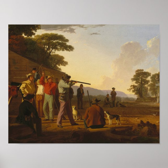 George Caleb Bingham - Shooting for the Beef Poster (Front)