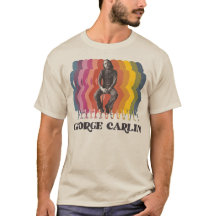 George Carlin Comedian 70s Retro Style Fade