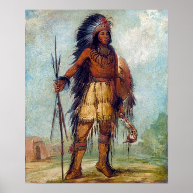 George Catlin A‑wun-né-wa-be, Bird of Thunder Poster (Front)