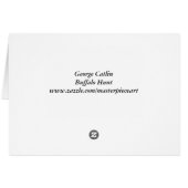 George Catlin - Buffalo Hunt Cards (Back Horizontal)