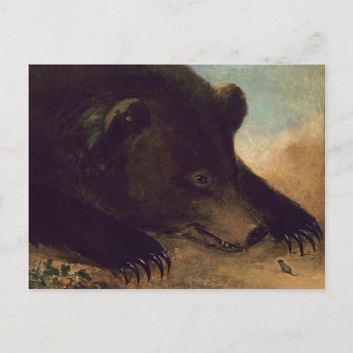 George Catlin _ Grizzly Bear and Mouse Postcard