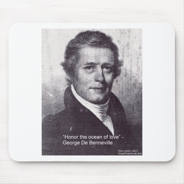 George De Benneville Ocean Of Love Quote Gifts Mouse Pad (Front)