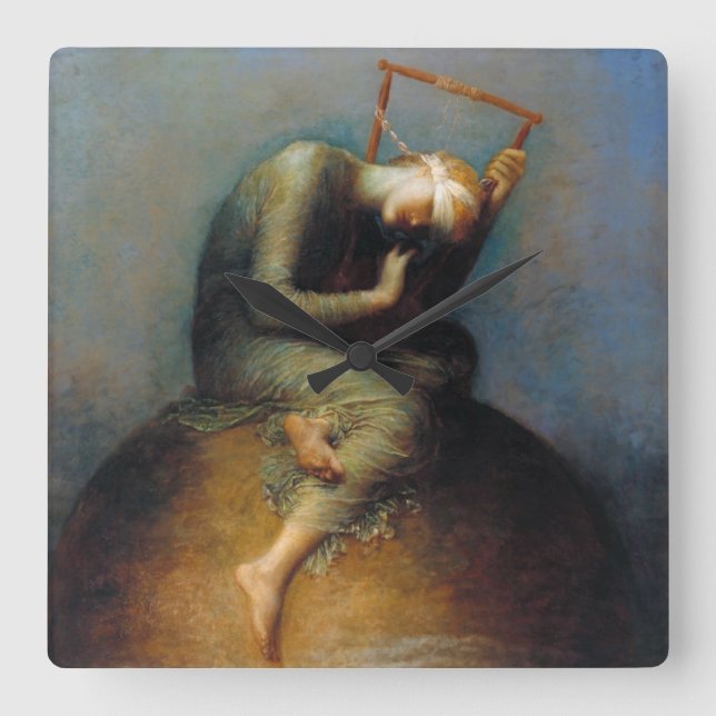 George Frederic Watts: Hope Square Wall Clock (Front)