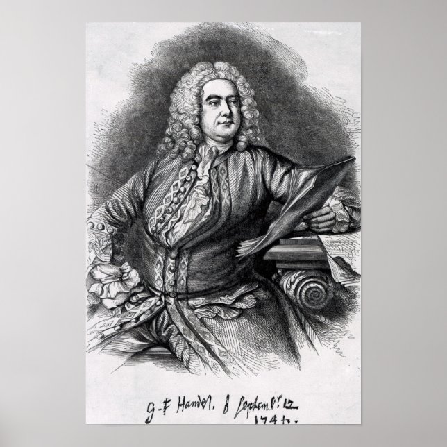 George Frederick Handel, 1749 Poster (Front)