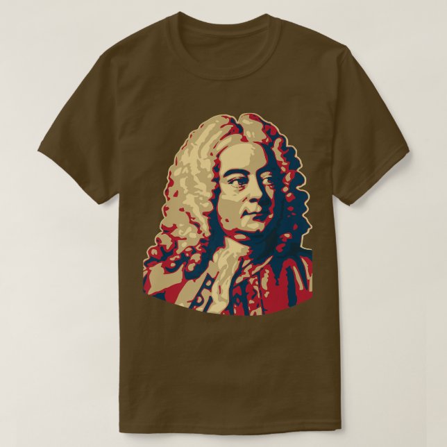 George Frideric Handel Classical Music Composer941 T-Shirt (Design Front)