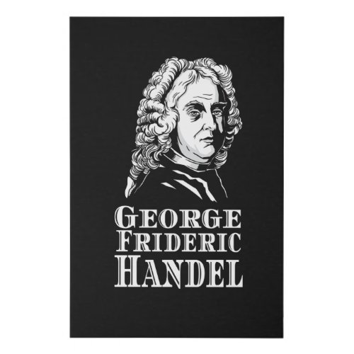 George Frideric Handel Portrait Faux Canvas Print
