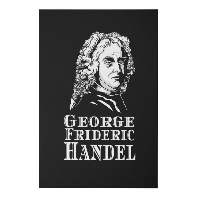 George Frideric Handel Portrait Faux Canvas Print (Front)
