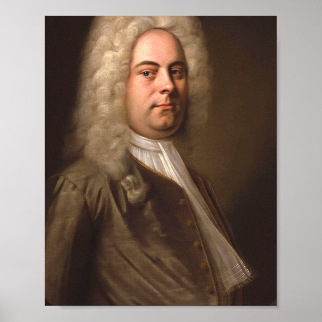 George Frideric Handel Portrait Poster (Front)